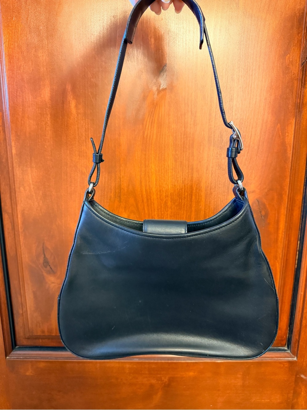Coach Penelope 8134 Black Leather Shoulder Bag - Picture 9 of 15